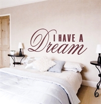 Stor wallsticker: "I have a Dream"
